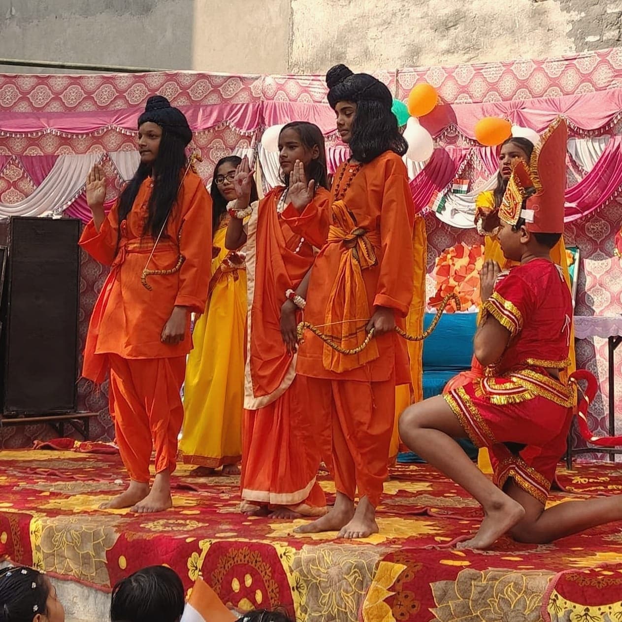 Performers on the annual function stage